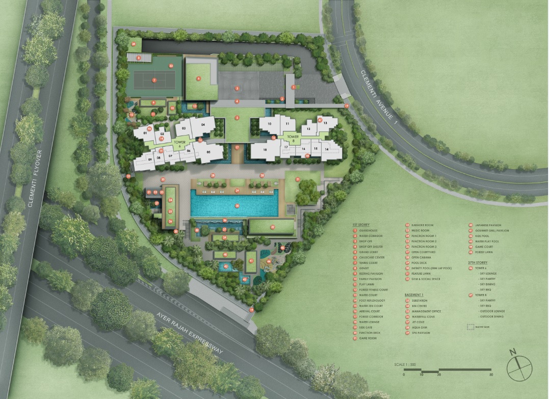 Clavon siteplan